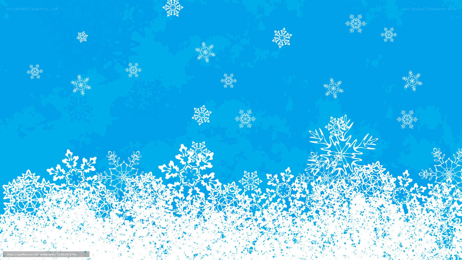blue snowflake background