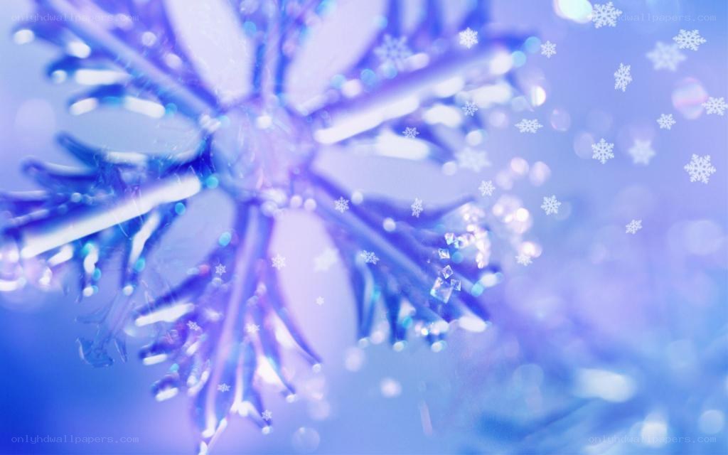 blue snowflake background