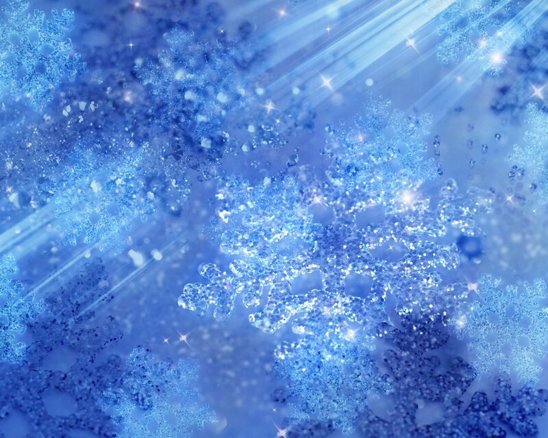 blue snowflake background