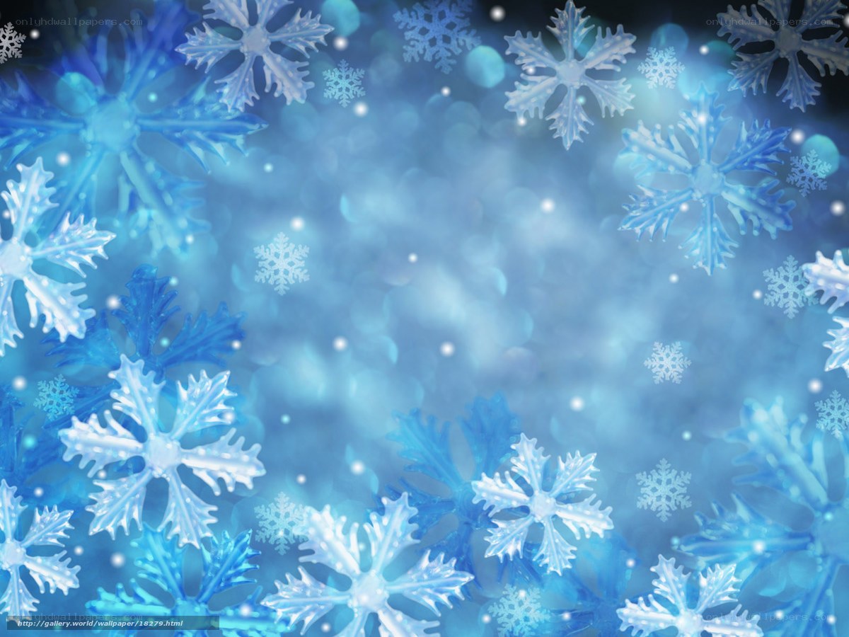 blue snowflake background