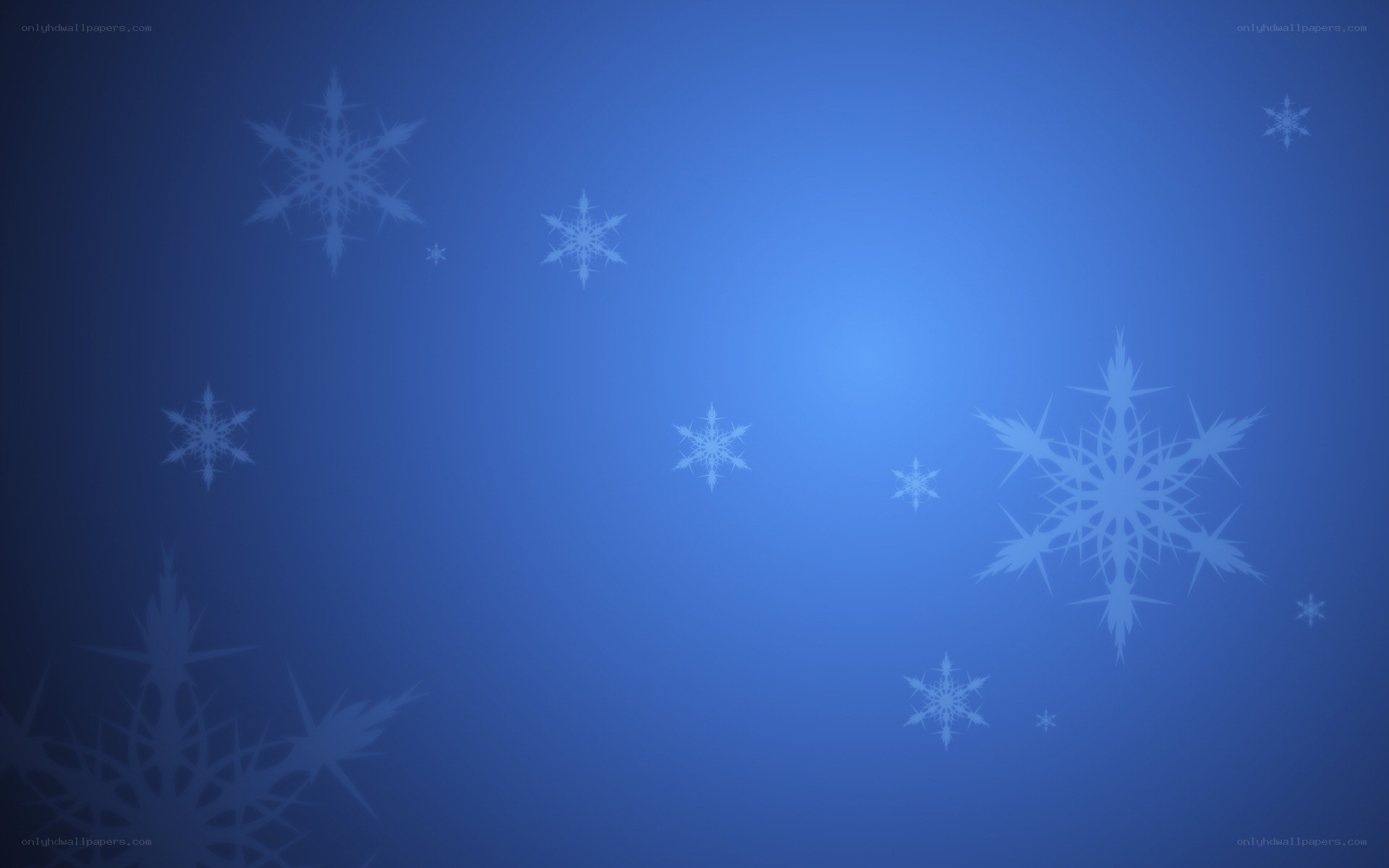blue snowflake background
