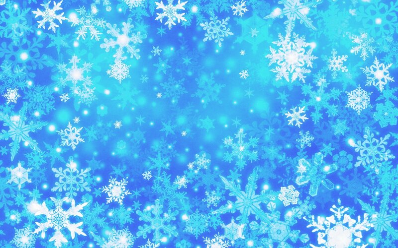 blue snowflake background