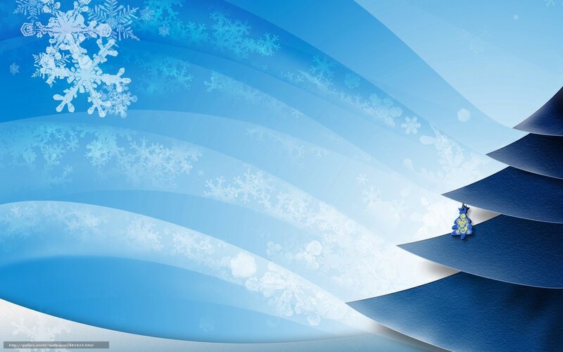 Blue Snowflake Background — Calm