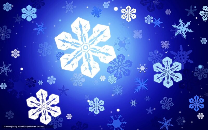 blue snowflake background