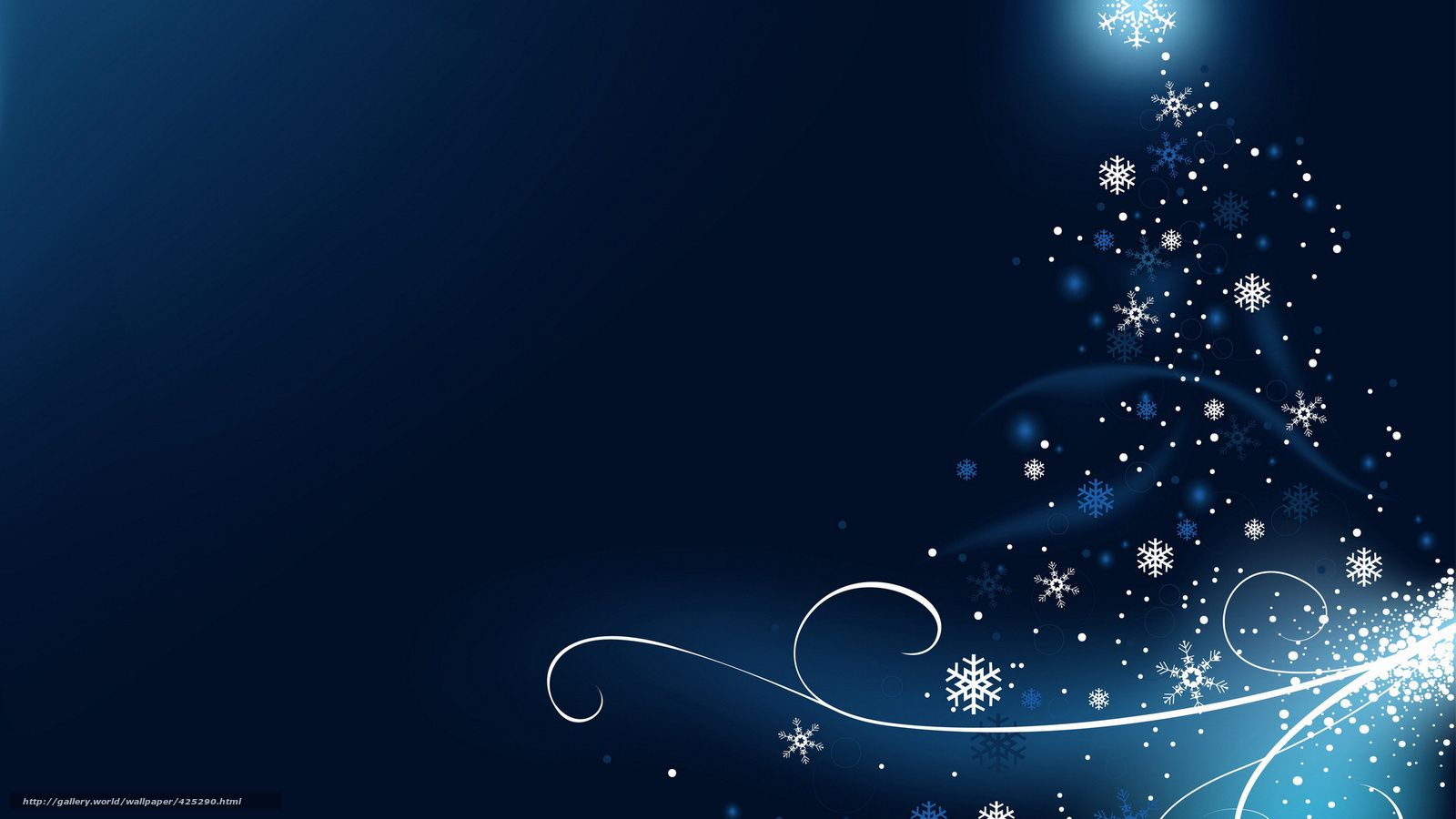 blue snowflake christmas design