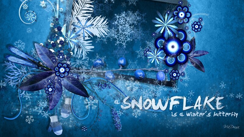 Blue Snowflake Design — Festive