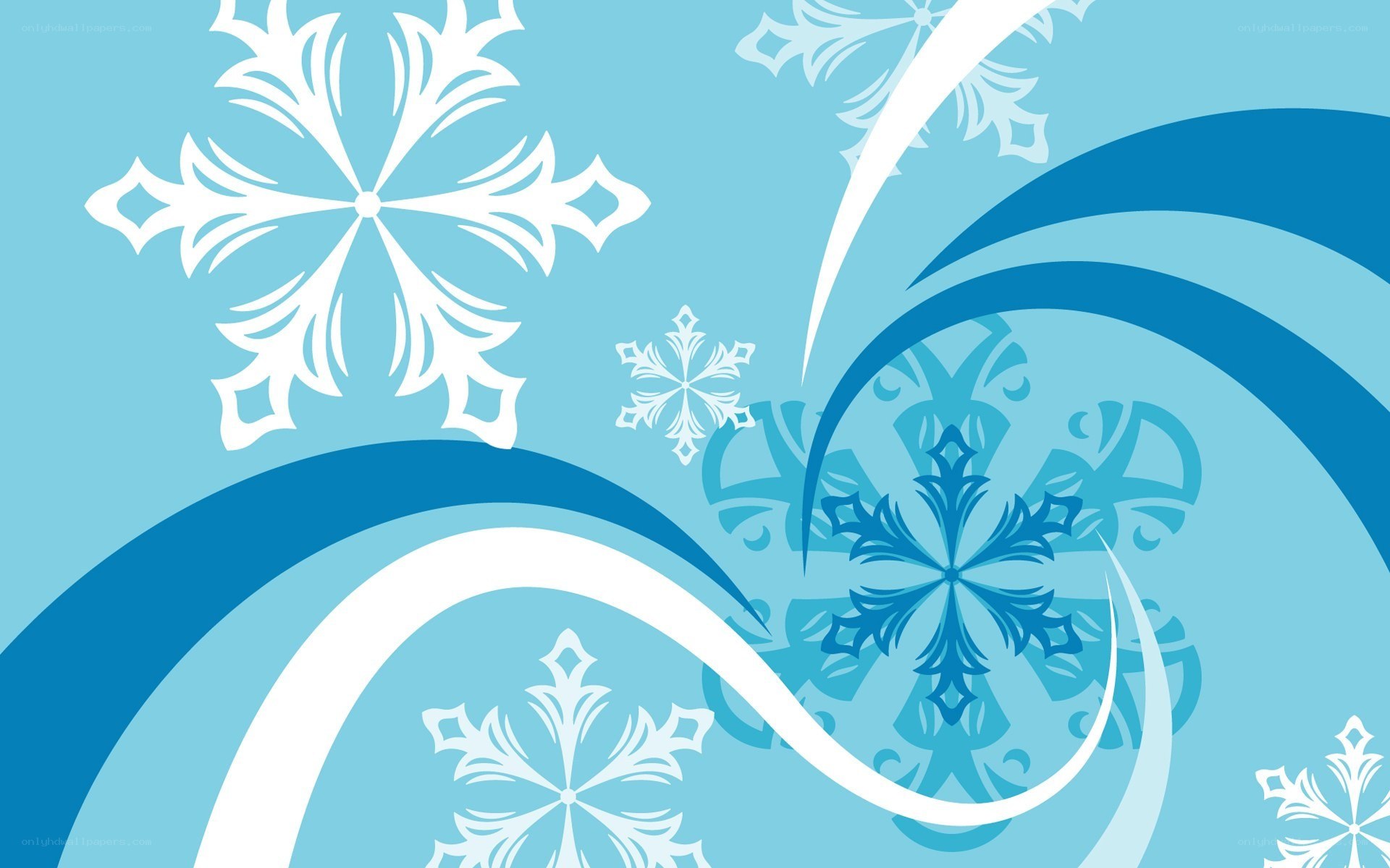 blue snowflake design