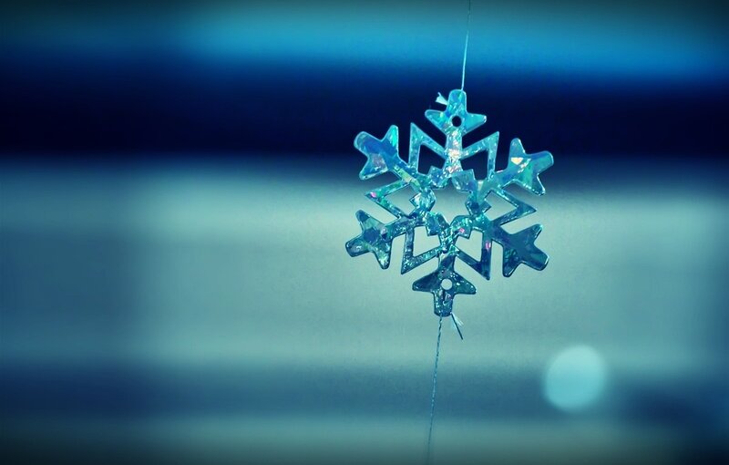 Blue Snowflake Ornament