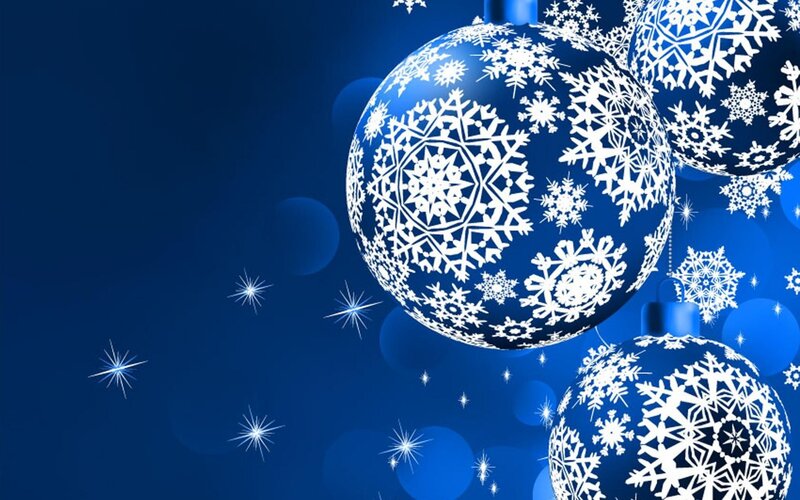 blue snowflake ornaments