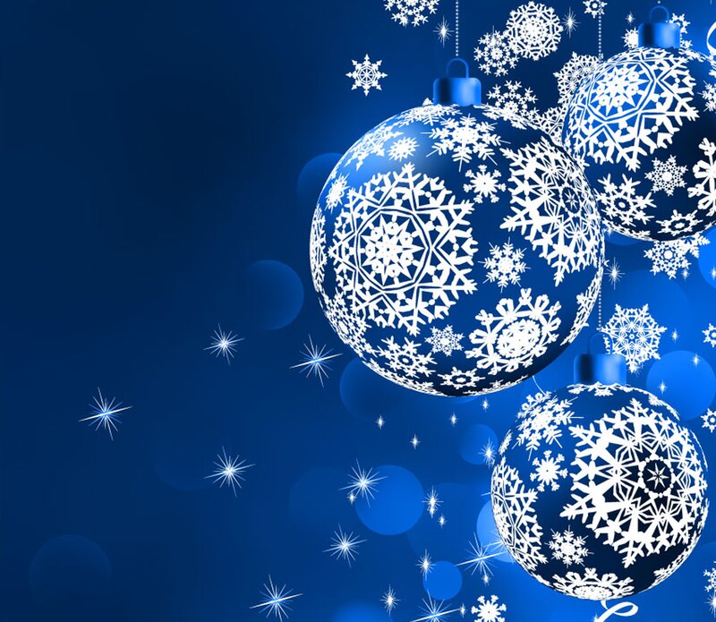Blue Snowflake Ornaments — Festive