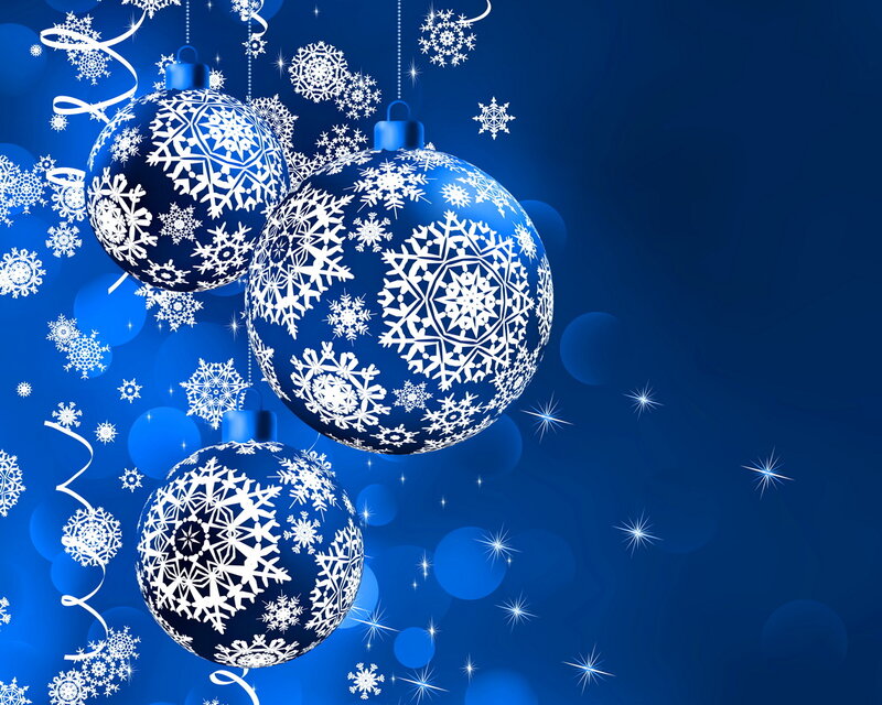Blue Snowflake Ornaments — Festive, Winter