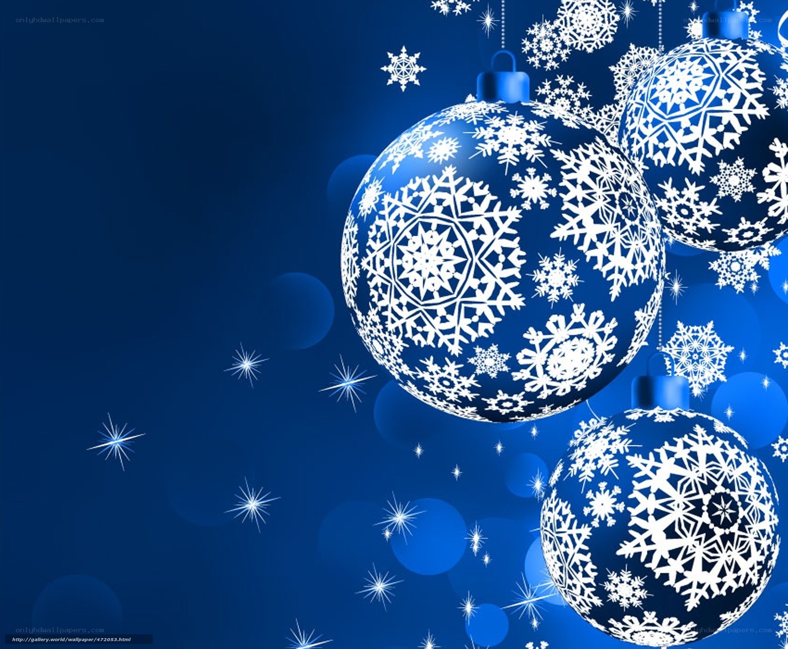 blue snowflake ornaments