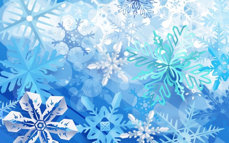 blue snowflake pattern
