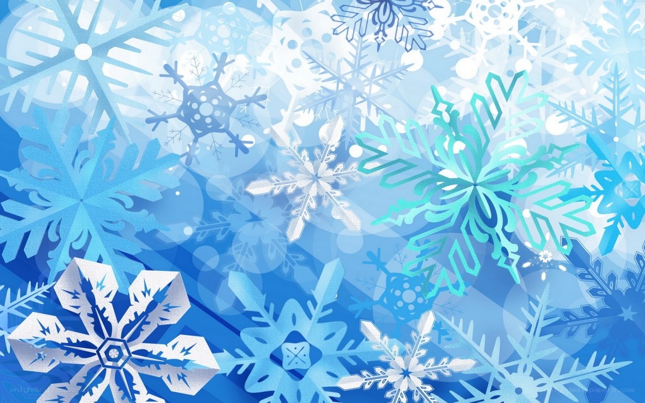 blue snowflake pattern