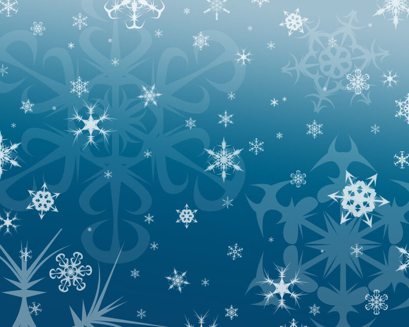 blue snowflake pattern