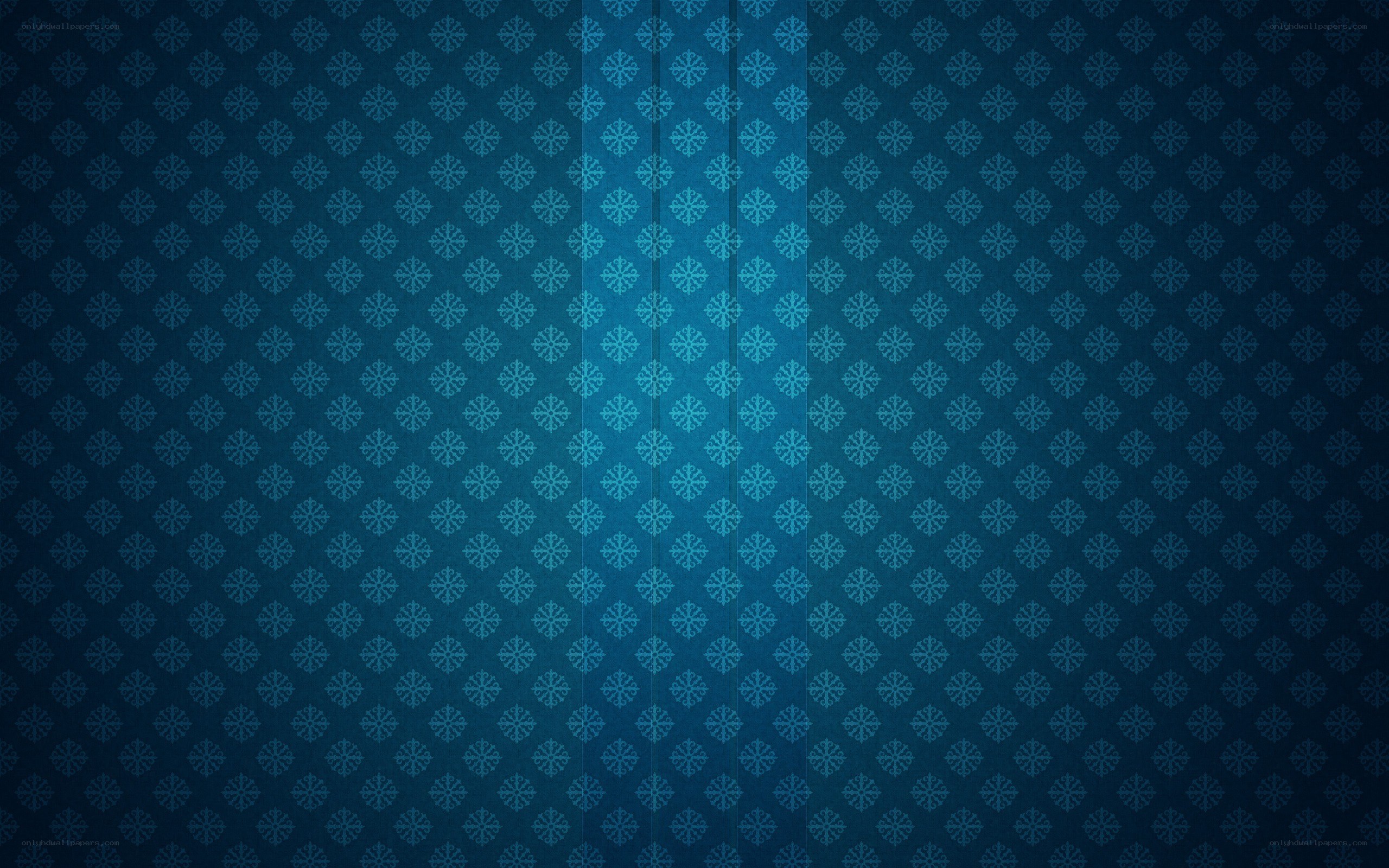 blue snowflake pattern