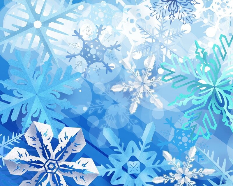 blue snowflake pattern