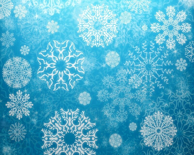 blue snowflake pattern