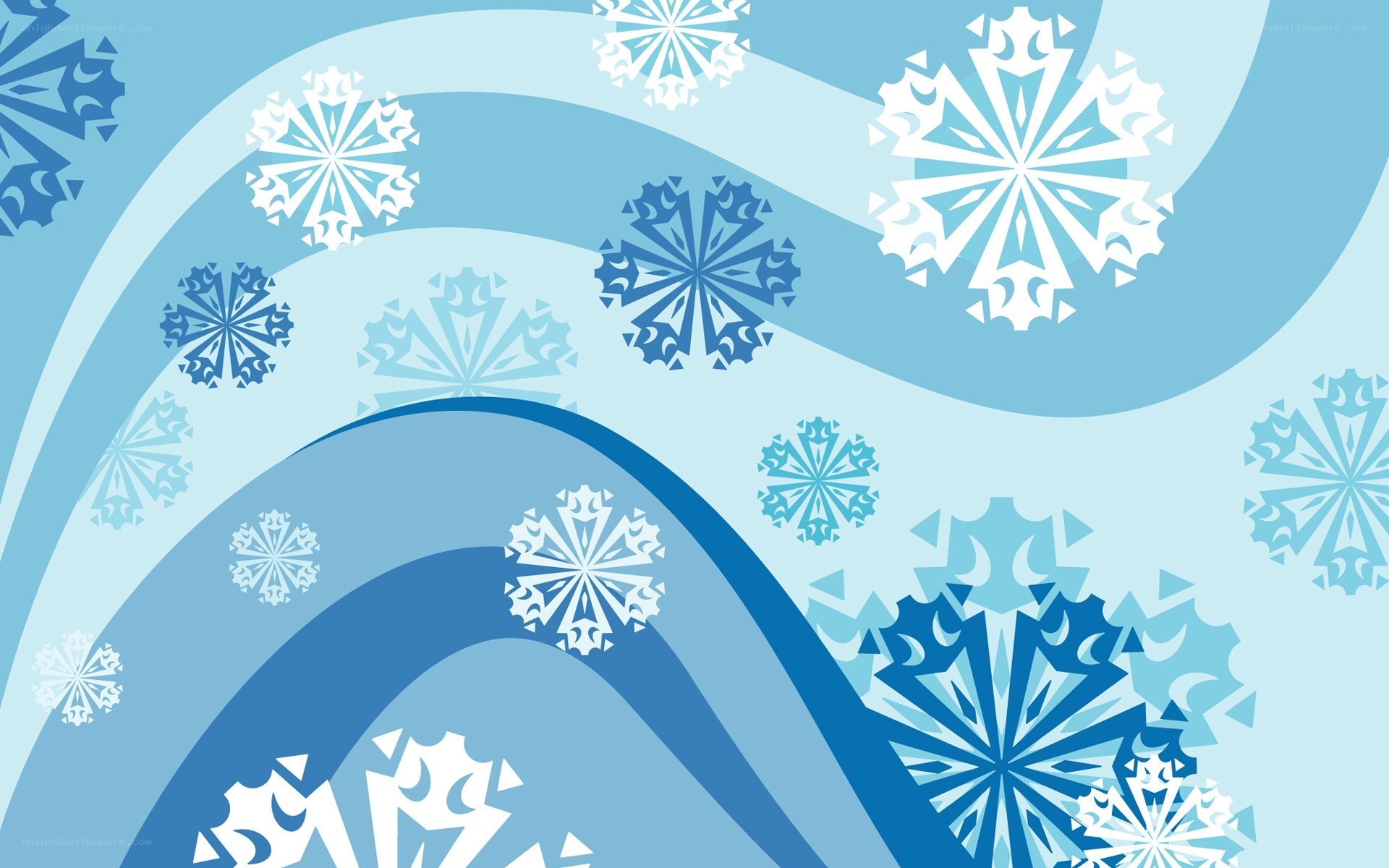 blue snowflake pattern