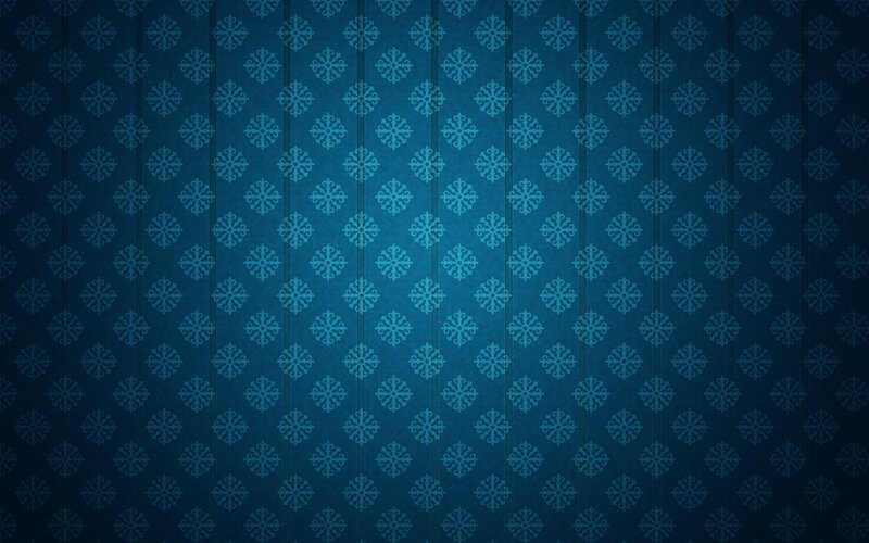 Blue Snowflake Pattern — Calm, Digital Art