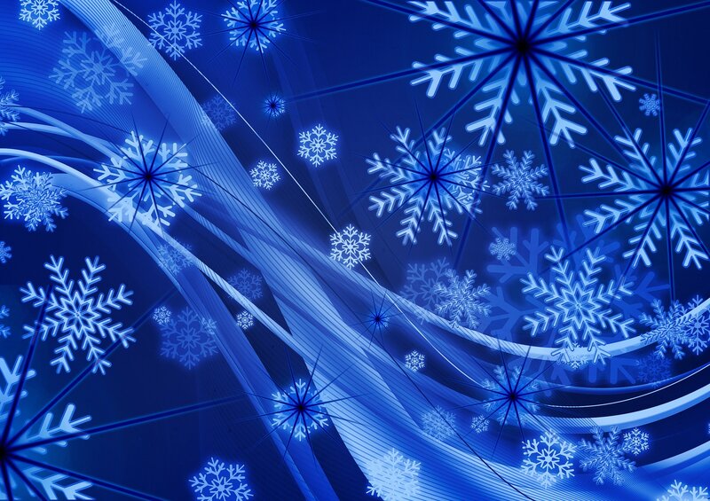 Blue Snowflake Pattern — Cool