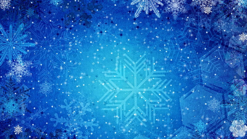 Blue Snowflake Pattern — Festive, Winter