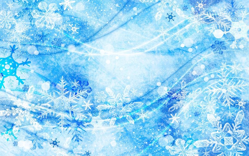 Blue Snowflake Pattern — Frosty, Winter