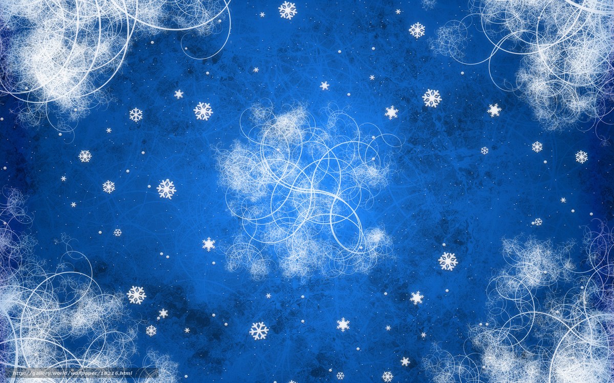 blue snowflake winter background