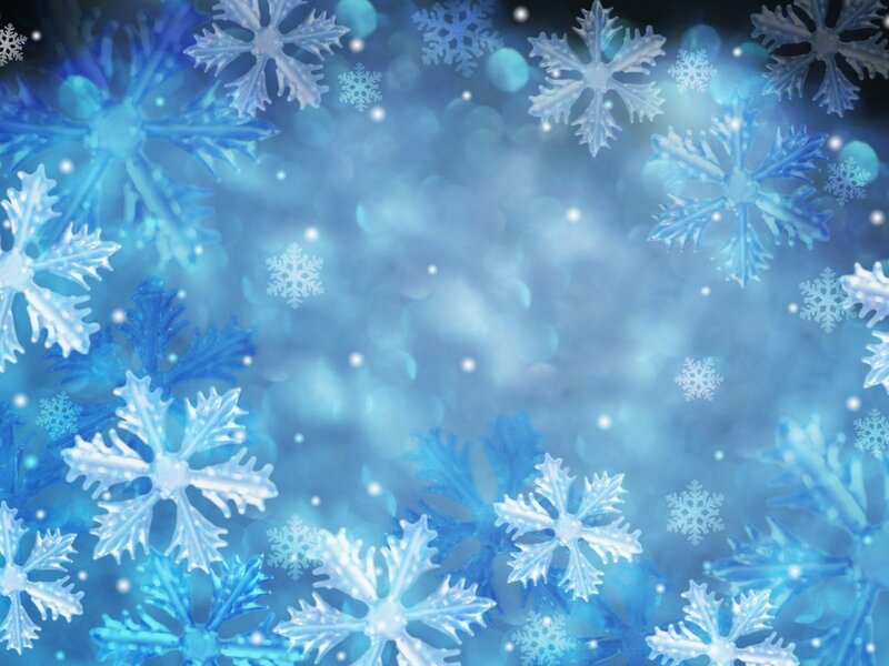 Blue Snowflakes on Blue — Calm