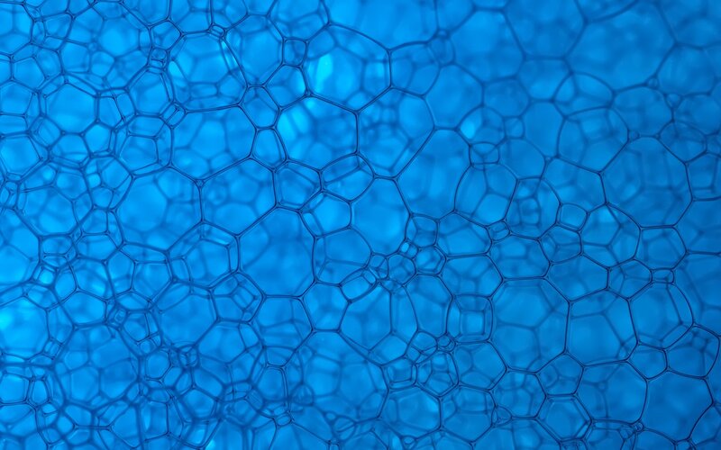Blue Soap Bubbles