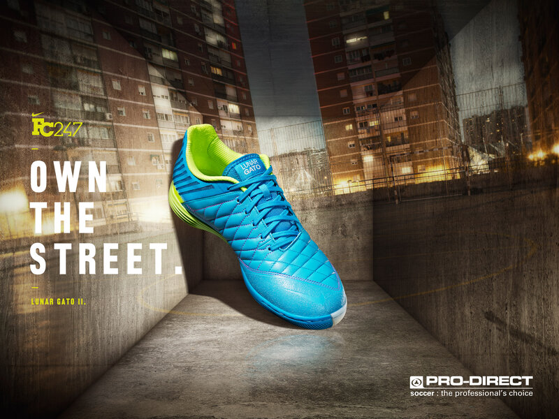 Blue Soccer Cleat
