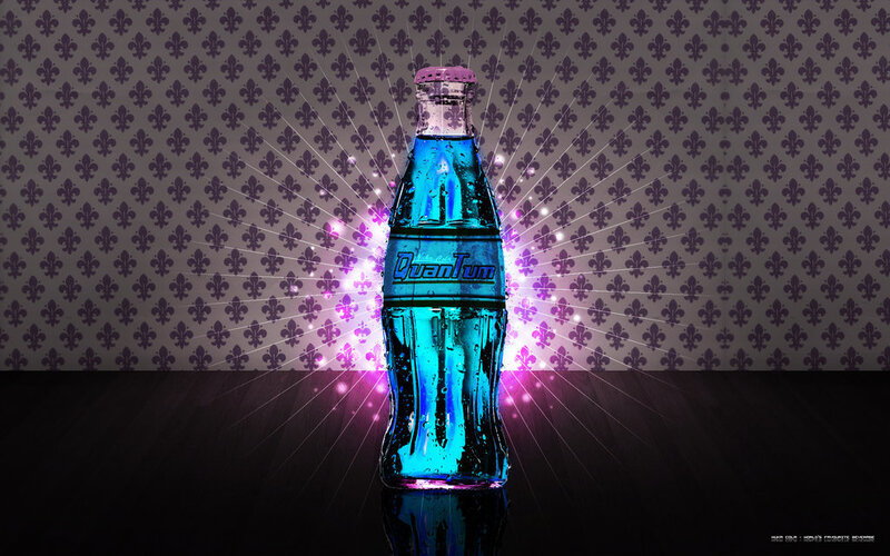 Blue Soda Bottle