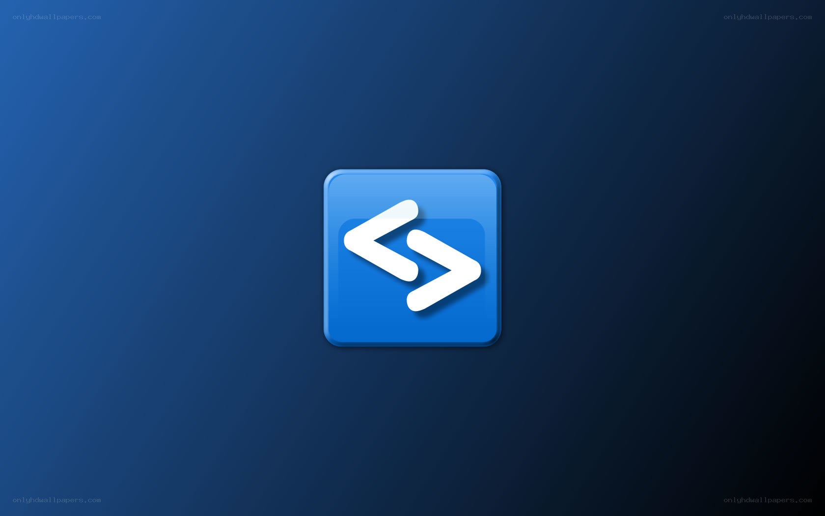 Blue software icon with arrows