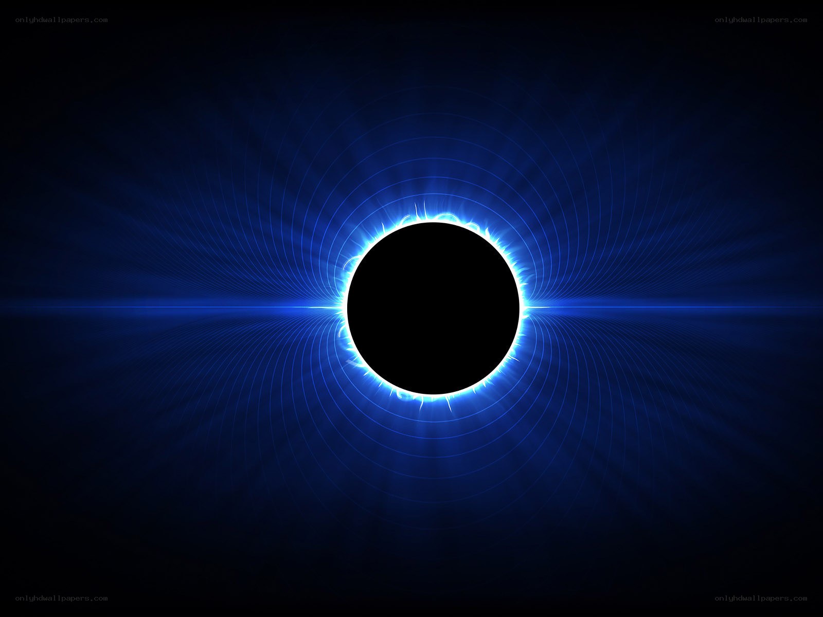 Blue solar eclipse
