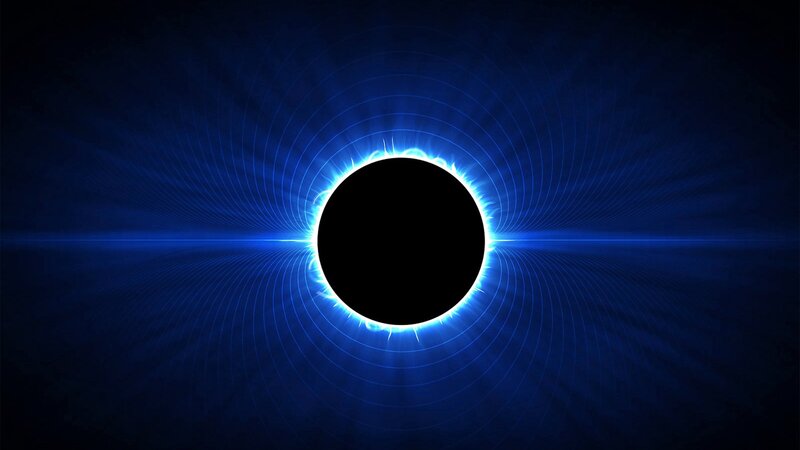 blue solar eclipse