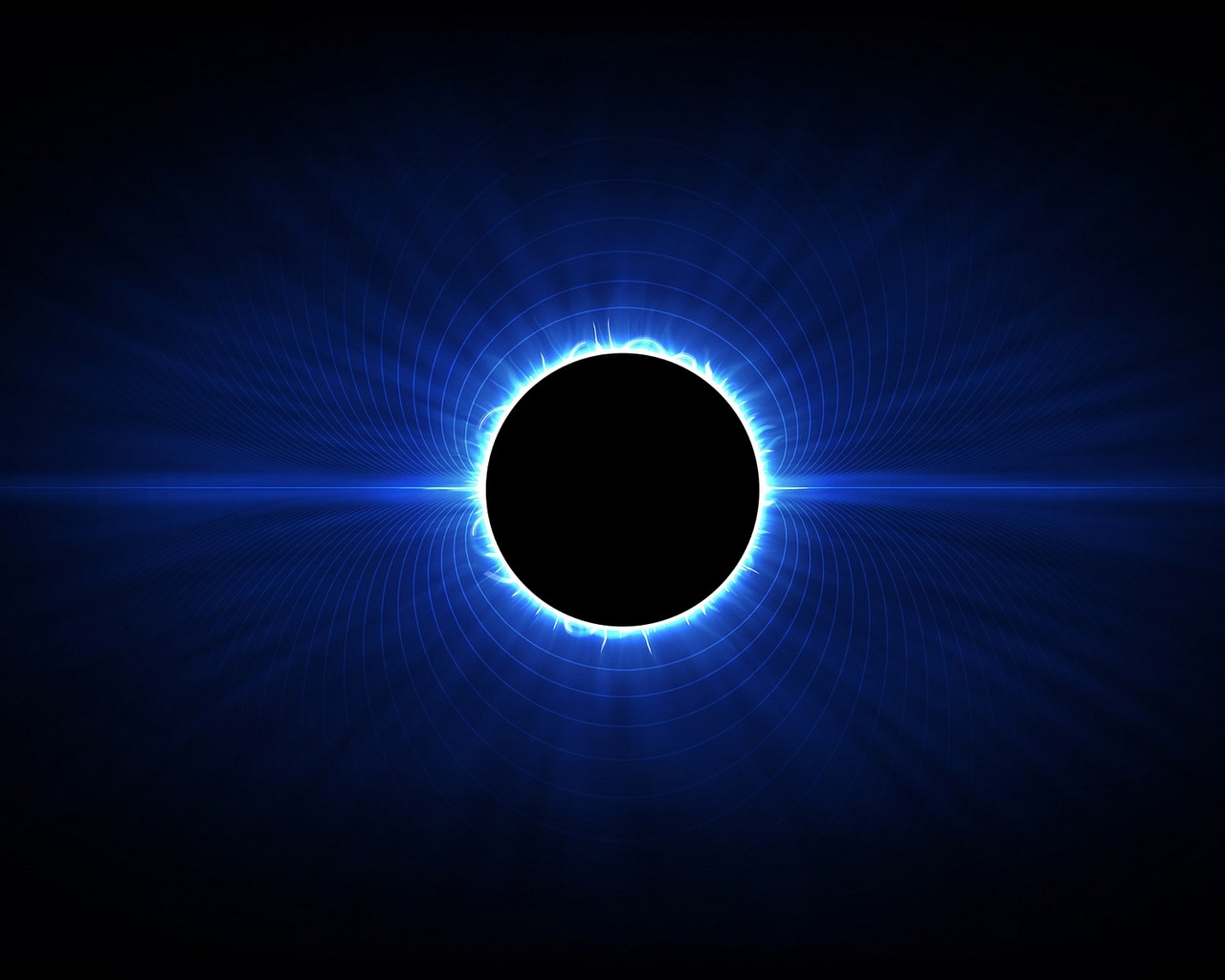 Blue solar eclipse
