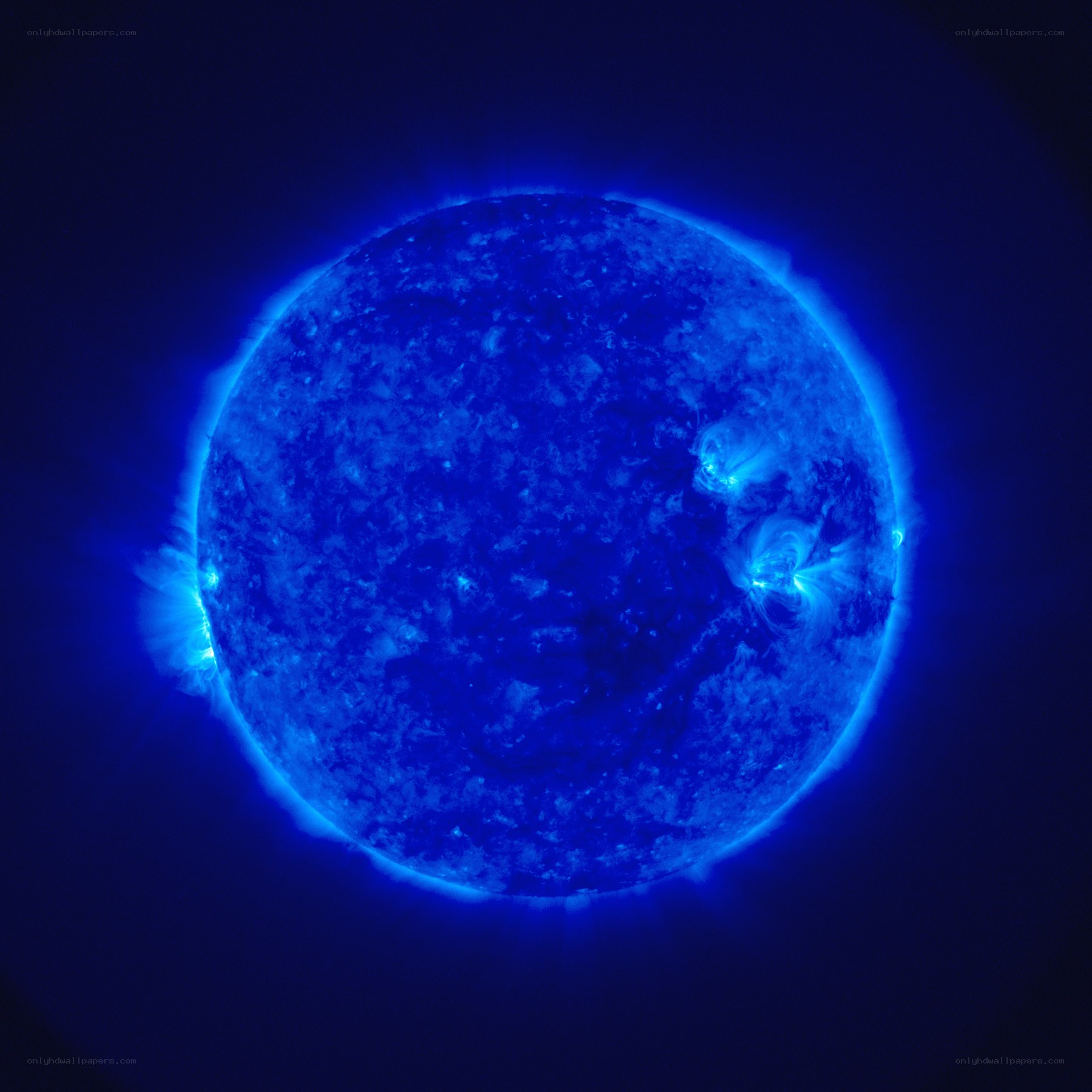 Blue solar image