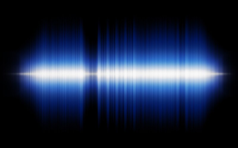 Blue Sound Wave — Dramatic