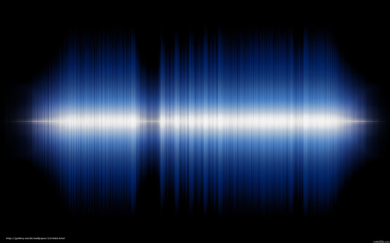 Blue Sound Wave Pattern — Calm