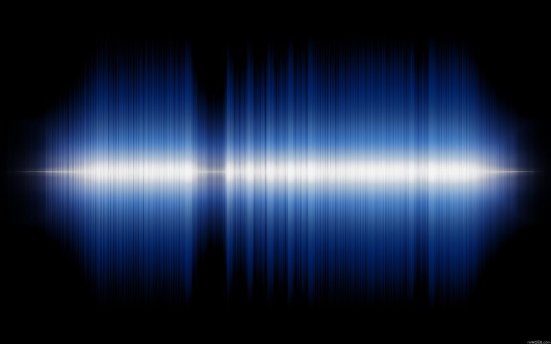 blue sound wave pattern