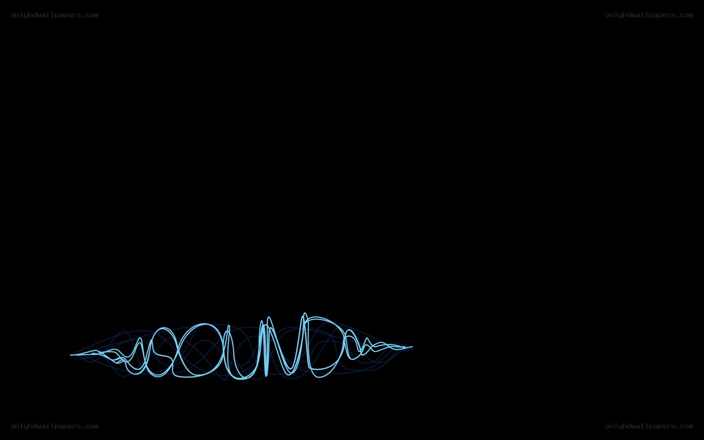 blue sound wave text