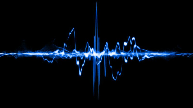 Blue Sound Wave