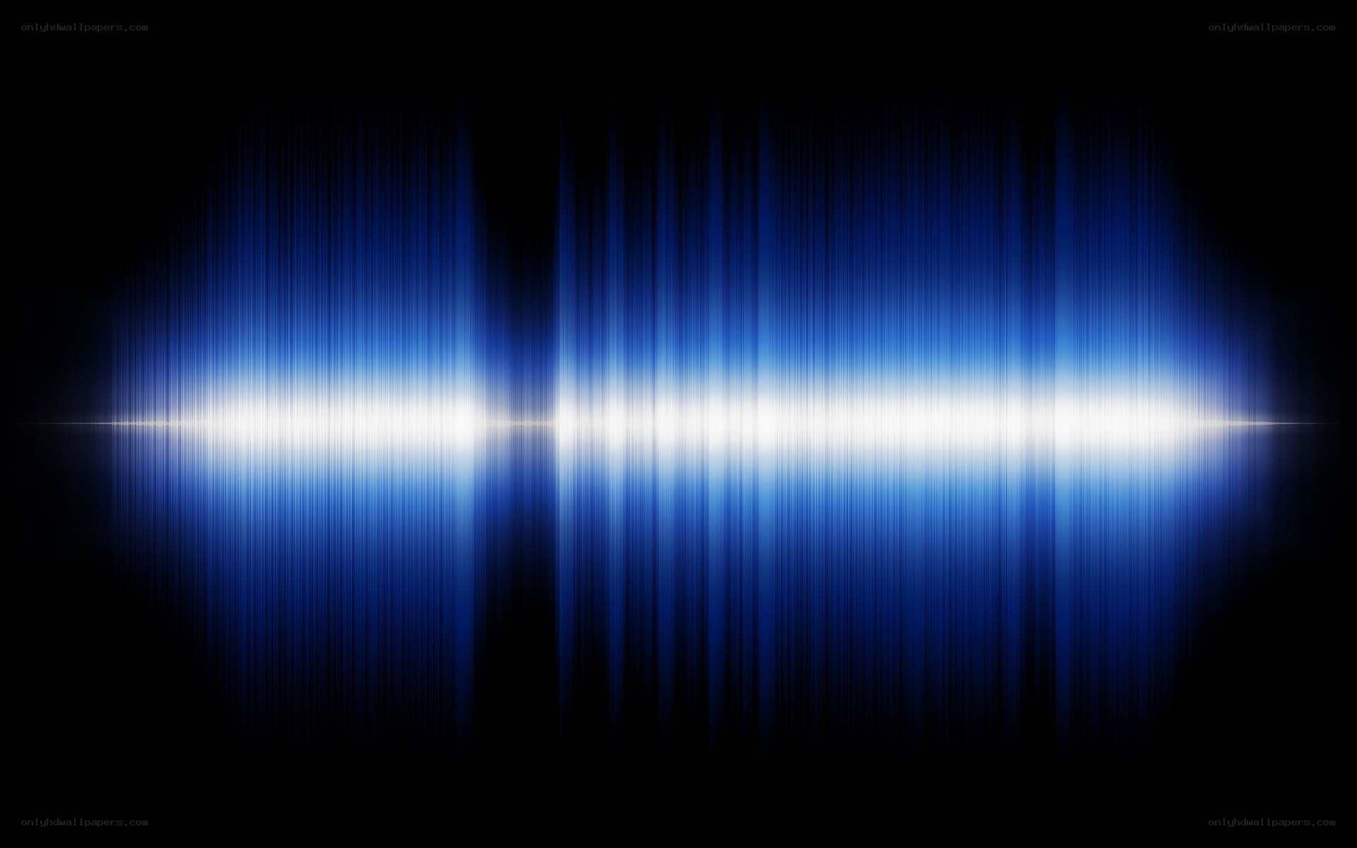 blue sound wave visualization