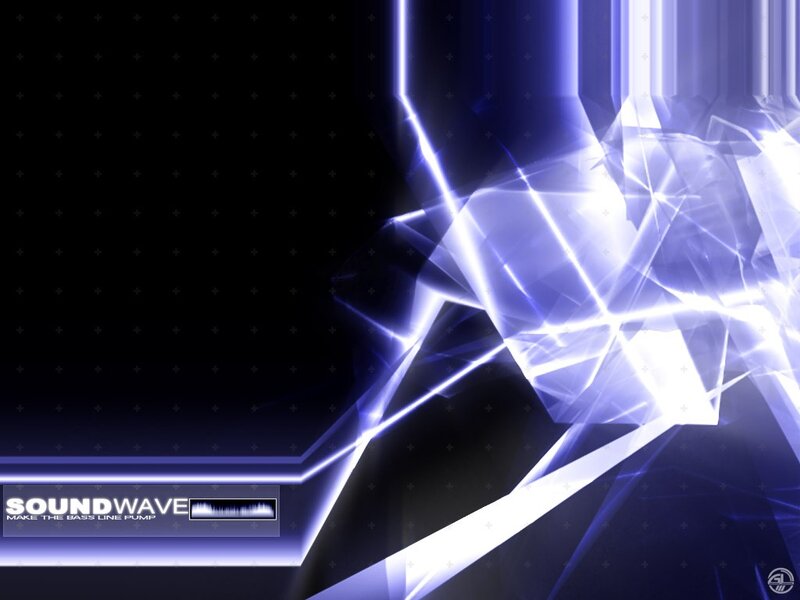 blue soundwave abstract background