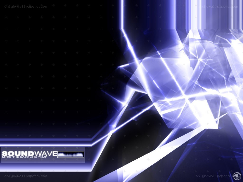 blue soundwave abstract background