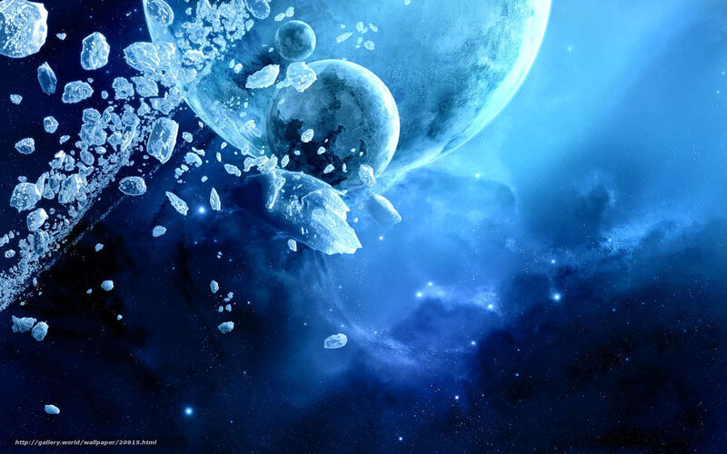 Blue space debris field