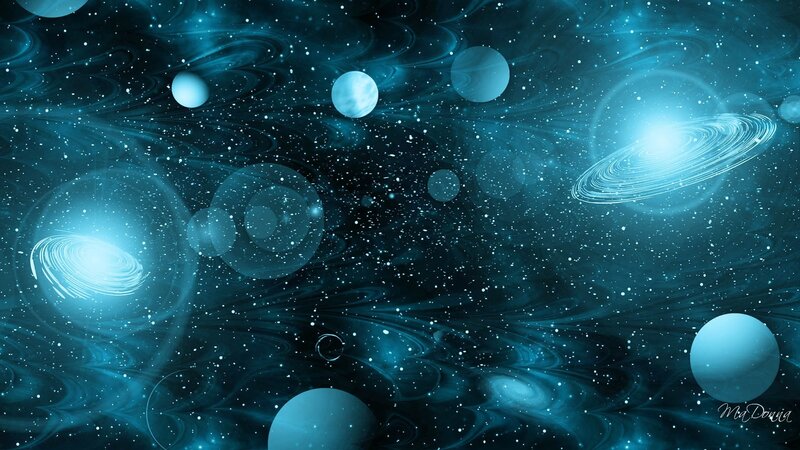 Blue Space Nebula