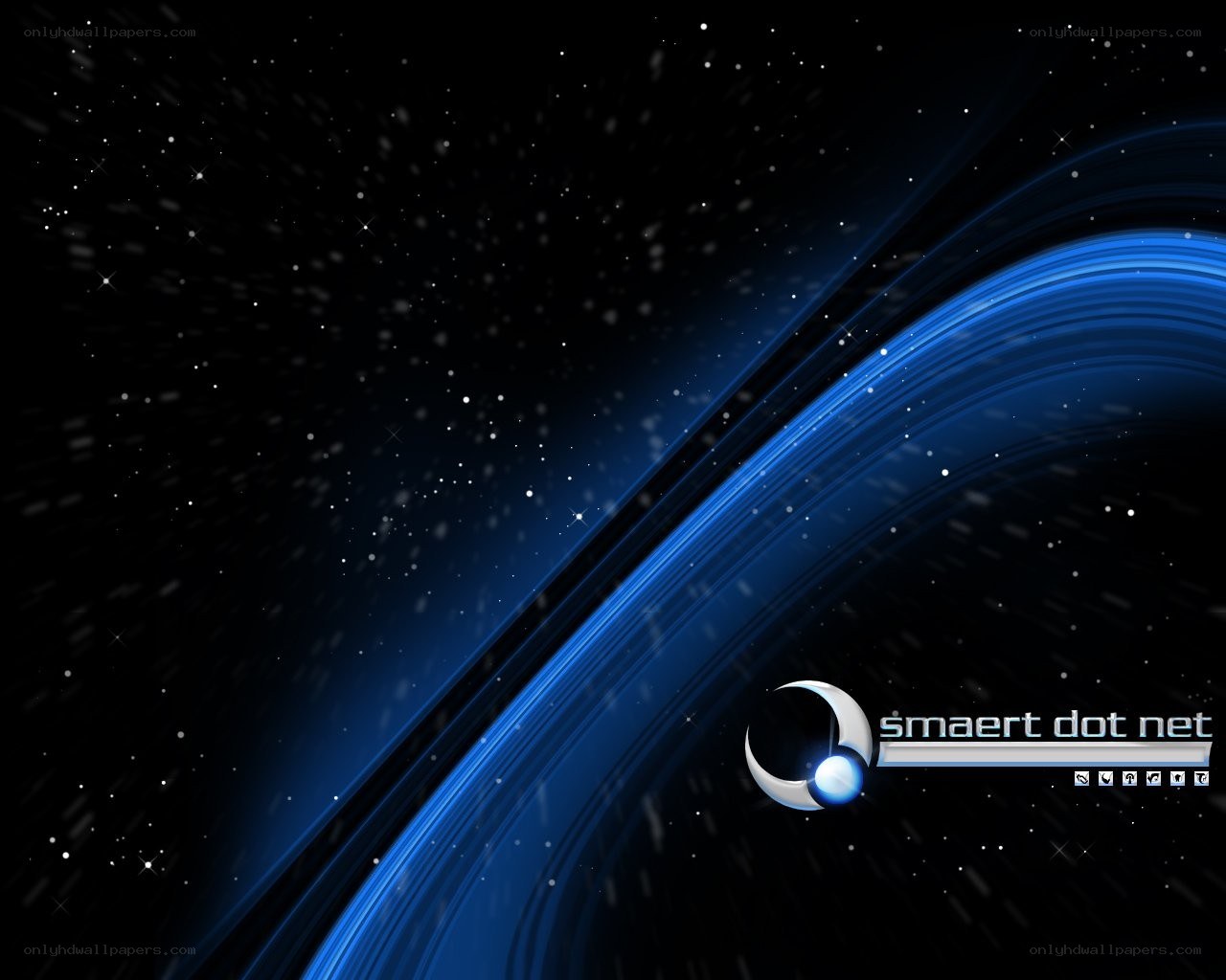 blue space wave background