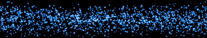 Blue Sparkles on Black