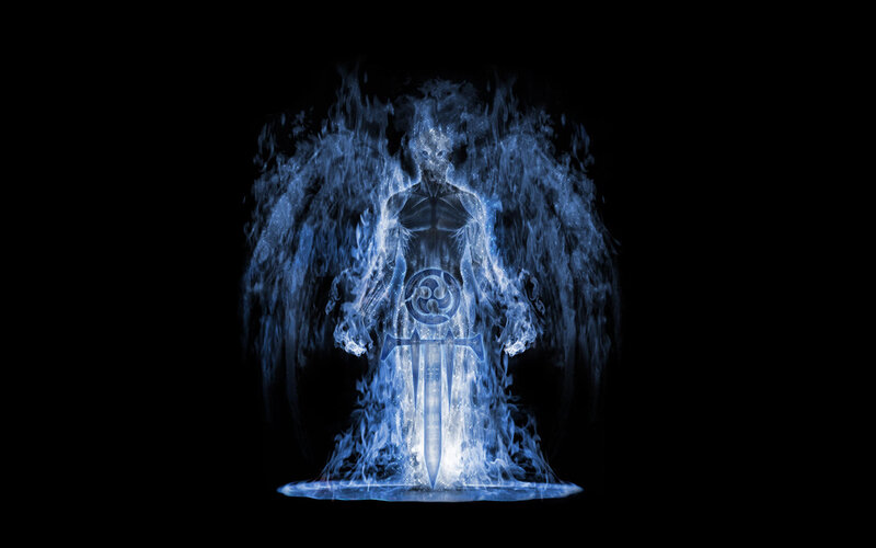 blue spectral warrior